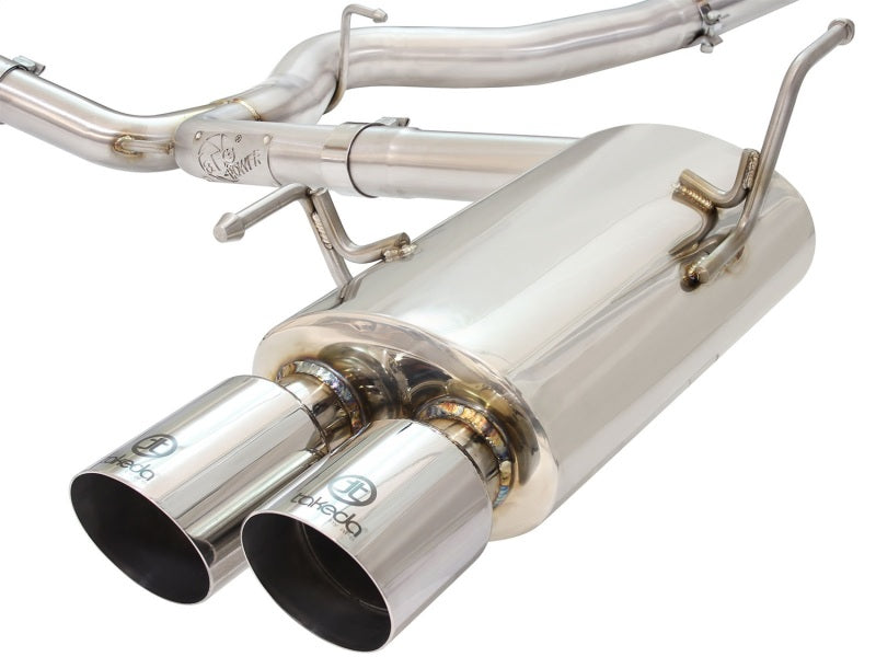 aFe 49-36801-P - AFE49-36801-P - aFe Takeda 3in SS Exhaust Cat-Back 15-16 Subaru WRX/STI 2.0L/2.5L Polished Tips - Shipped in Europe - Tuningsupply.com