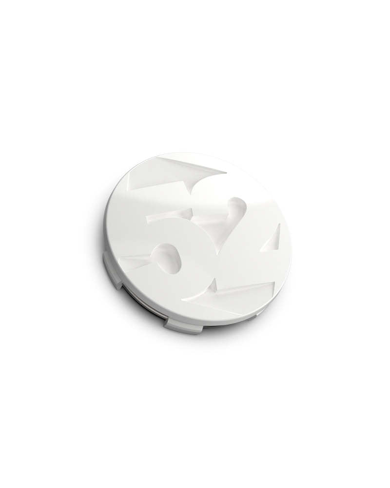 fifteen52 52-RS-CAP-RW - FFT52-RS-CAP-RW - fifteen52 65mm Snap In Center Cap Single for Rally Sport and MX Wheels - Rally White (Gloss White) - Shipped in Europe - Tuningsupply.com