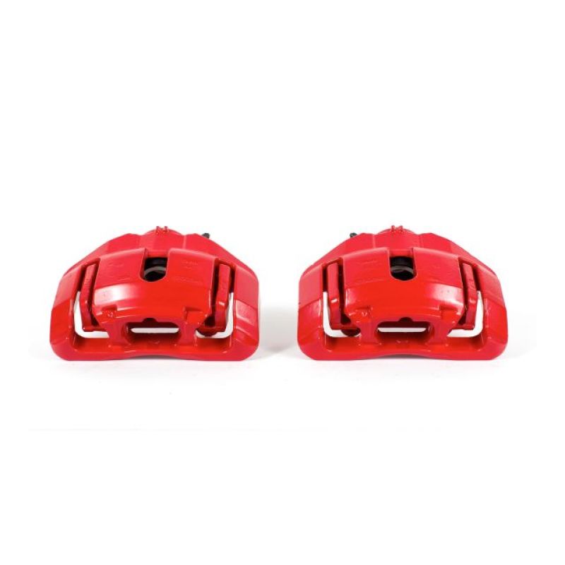 PowerStop S3334 - PSBS3334 - Power Stop 09-11 BMW 335d Front Red Calipers w/Brackets - Pair - Shipped in Europe - Tuningsupply.com