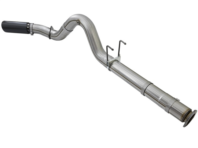aFe 49-43090-B - AFE49-43090-B - aFe Large Bore-HD 5in DPF Back 409 SS Exhaust System w/Black Tip 2017 Ford Diesel Trucks V8 6.7L(td) - Shipped in Europe - Tuningsupply.com