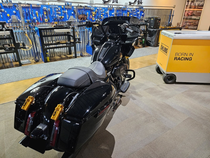 Ohlins HD 779S2 - OHLHD 779S2 - Ohlins 14-26 Harley FL Touring STX 36 Twin Blackline 13in Shocks Min 250lb- Max 575lb - Shipped in Europe - Tuningsupply.com