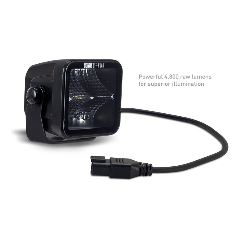 Borne Off-Road BNLT-LP33-2F - BRNBNLT-LP33-2F - Borne Off-Road Light Pods (Kit of 2) 3x3 Flood - Shipped in Europe - Tuningsupply.com