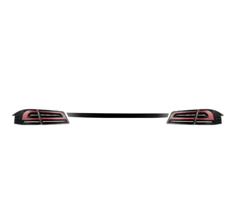 AlphaRex 601130 - ARX601130 - AlphaRex 12-21 Tesla Model S LUXX-Series LED Tail Lights - Black/Red - Shipped in Europe - Tuningsupply.com