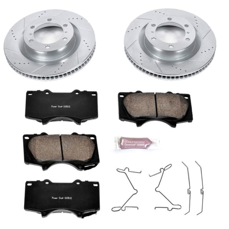 PowerStop K5873 - PSBK5873 - Power Stop 10-19 Lexus GX460 Front Z23 Evolution Sport Brake Kit - Shipped in Europe - Tuningsupply.com