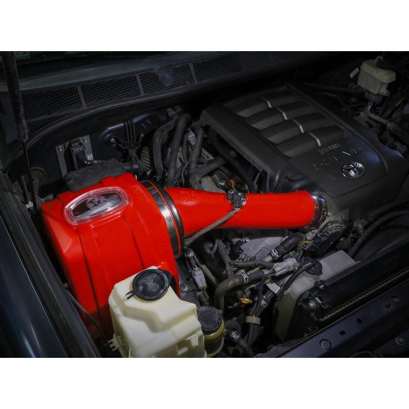 aFe 51-76003-R - AFE51-76003-R - aFe 07-21 Toyota Tundra V8 5.7L Momentum GT Red Edition Cold Air Intake System w/ Pro DRY S Filter - Shipped in Europe - Tuningsupply.com