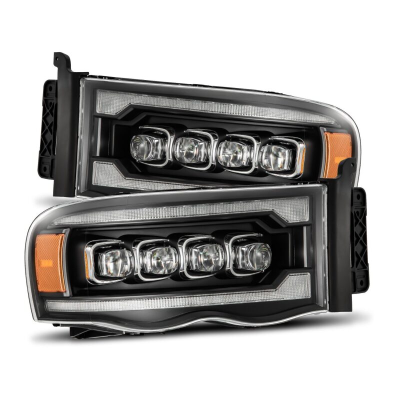 AlphaRex 880564 - ARX880564 - AlphaRex 02-05 Dodge Ram 1500 NOVA LED Proj Headlights Plank Style Blk w/Activ Light/Seq Signal - Shipped in Europe - Tuningsupply.com