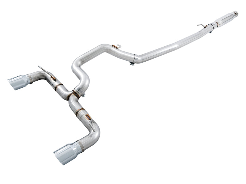 AWE Tuning 3020-32030 - AWE3020-32030 - AWE Tuning Ford Focus RS Track Edition Cat-back Exhaust - Chrome Silver Tips - Shipped in Europe - Tuningsupply.com