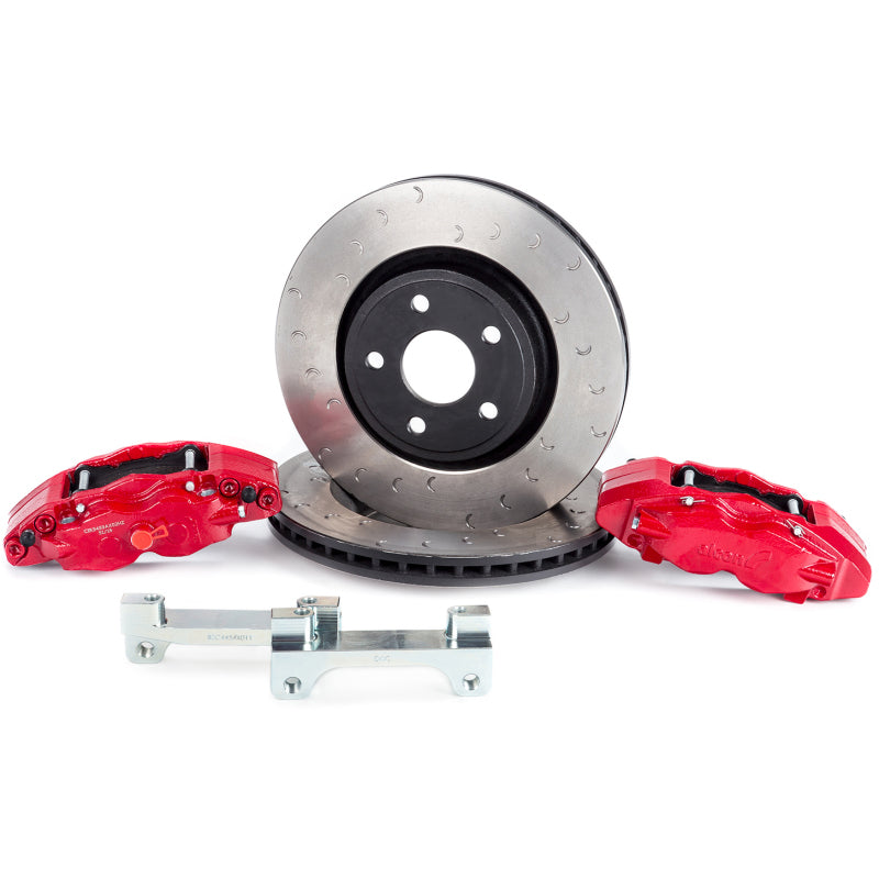 Alcon BKF1551K06 - ALCBKF1551K06 - Alcon 2018+ Jeep JL 350x32mm Rotors 6-Piston Red Calipers Front Brake Upgrade Kit - Shipped in Europe - Tuningsupply.com