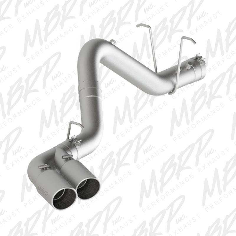 MBRP PS6033AL - MBRPS6033AL - MBRP 11-15 Chevy/GMC 2500/3500 4in Filter Back Dual Outlet Single Side Alum Exhaust System - Shipped in Europe - Tuningsupply.com