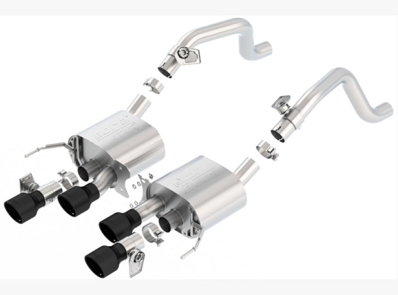 Borla 11856CB - BOR11856CB - Borla 14-18 C7 Corvette Stingray Axle-Back ATAK Exhaust 2.75in To Muffler Dual 2.75in Out 4.25in Tip - Shipped in Europe - Tuningsupply.com