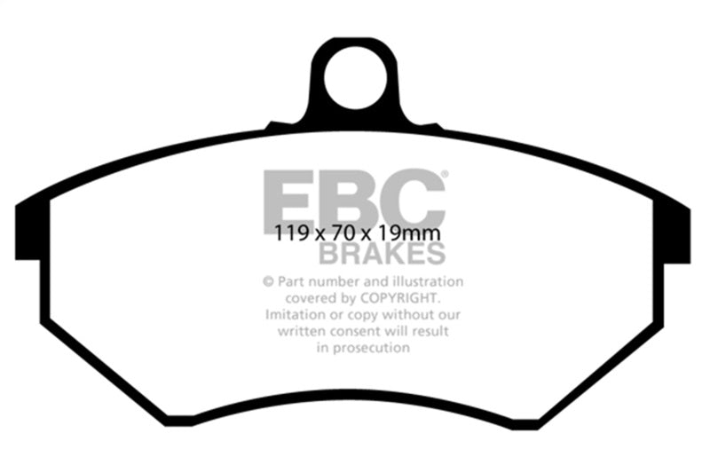 EBC UD684 - EBCUD684 - EBC 89-93 Volkswagen Corrado 1.8 Supercharged Ultimax2 Front Brake Pads - Shipped in Europe - Tuningsupply.com