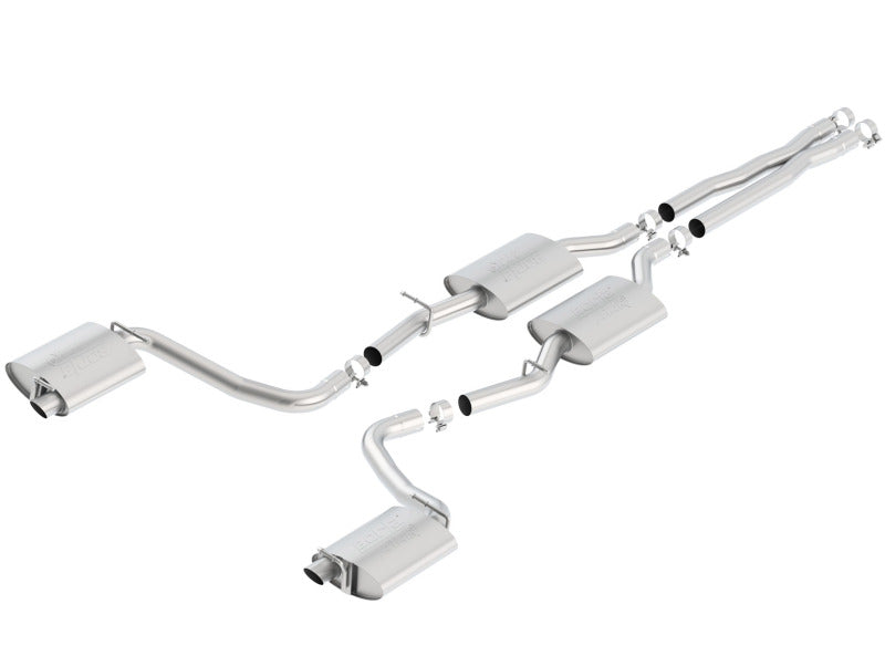 Borla 140637 - BOR140637 - Borla 15-16 Dodge Charger R/T 5.7L No Tip Use Factory Valence Single Split Rear Exit ATAK Exhaust - Shipped in Europe - Tuningsupply.com