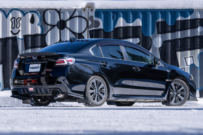 MBRP PS48033BE - MBRPS48033BE - MBRP 15-21 Subaru WRX 2.0L/STI 2.5L/ 11-14 Sed. 3in Cat-Back Single Rear Exit w/ Burnt End Tips-T304 - Shipped in Europe - Tuningsupply.com