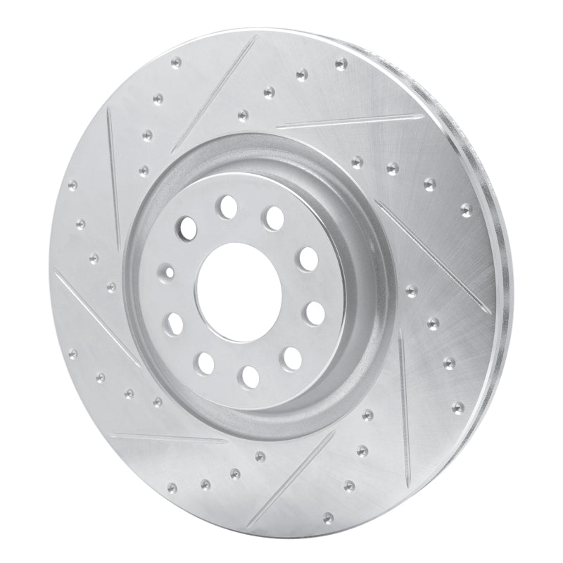 R1 Concepts 631-74034L - RNC631-74034L - R1 2012-2025 Audi S3 (USA/Canada) Front Left Drilled & Slotted Silver Brake Rotor - Shipped in Europe - Tuningsupply.com