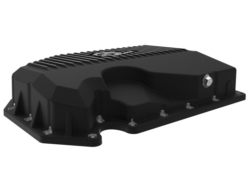aFe 46-71240B - AFE46-71240B - aFe 05-19 VW 1.8L/2.0L w/o Oil Sensor Engine Oil Pan Black POWER Street Series w/ Machined Fins - Shipped in Europe - Tuningsupply.com