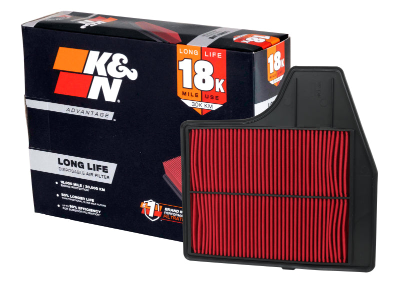 K&N Engineering KNA-2478 - KNNKNA-2478 - K&N Nissan Altima L4-2.5L F/I 13-18 Air Filter - Shipped in Europe - Tuningsupply.com
