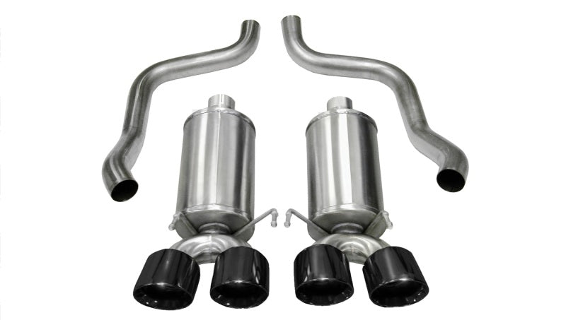 CORSA Performance 14470BLK - COR14470BLK - Corsa 2009-2013 Xtreme Axle-Back Exhaust w/Dual Black 3.5in Tips 09-13 Chevrolet Corvette C6 6.2L V8 - Shipped in Europe - Tuningsupply.com