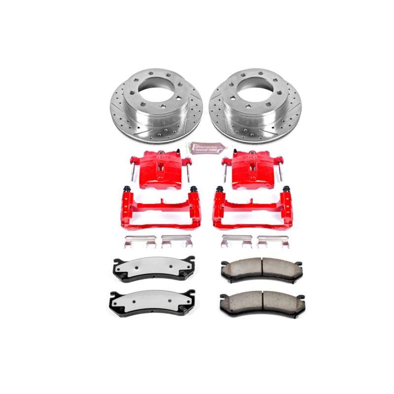 PowerStop KC2041-36 - PSBKC2041-36 - Power Stop 08-13 GMC Yukon XL 2500 Rear Z36 Truck&Tow Kit w/Cals - Shipped in Europe - Tuningsupply.com
