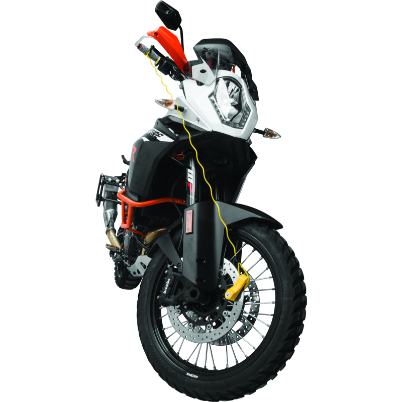 BikeMaster 132202 - BKM132202 - Bully Lock Reminder Disc Cable 4 ft. - Yellow - Shipped in Europe - Tuningsupply.com