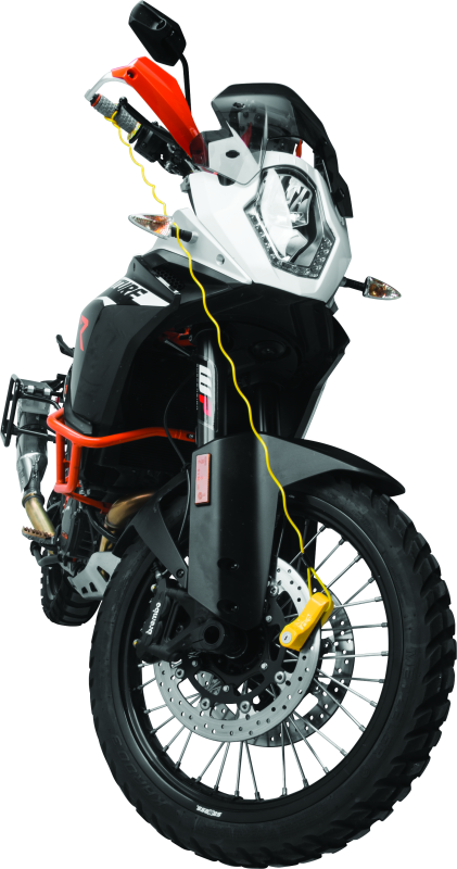 BikeMaster 132202 - BKM132202 - Bully Lock Reminder Disc Cable 4 ft. - Yellow - Shipped in Europe - Tuningsupply.com