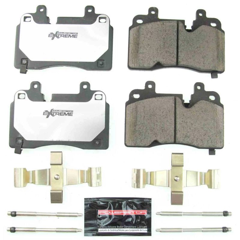 PowerStop Z26-8007 - PSBZ26-8007 - Power Stop 2020 Chevrolet Corvette Front Z26 Extreme Street Brake Pads w/Hardware - Shipped in Europe - Tuningsupply.com
