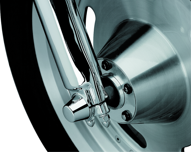 Kuryakyn 1214 - KUR1214 - Kuryakyn Front Axle Nut Caps Chrome - Shipped in Europe - Tuningsupply.com