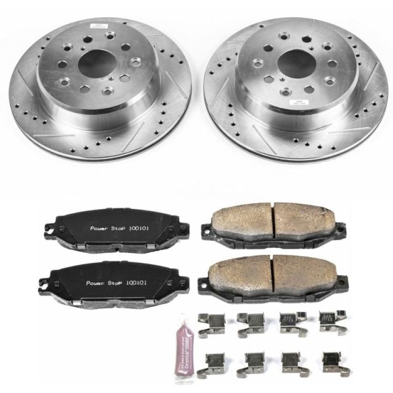 PowerStop K3134 - PSBK3134 - Power Stop 99-00 Lexus SC300 Rear Z23 Evolution Sport Brake Kit - Shipped in Europe - Tuningsupply.com
