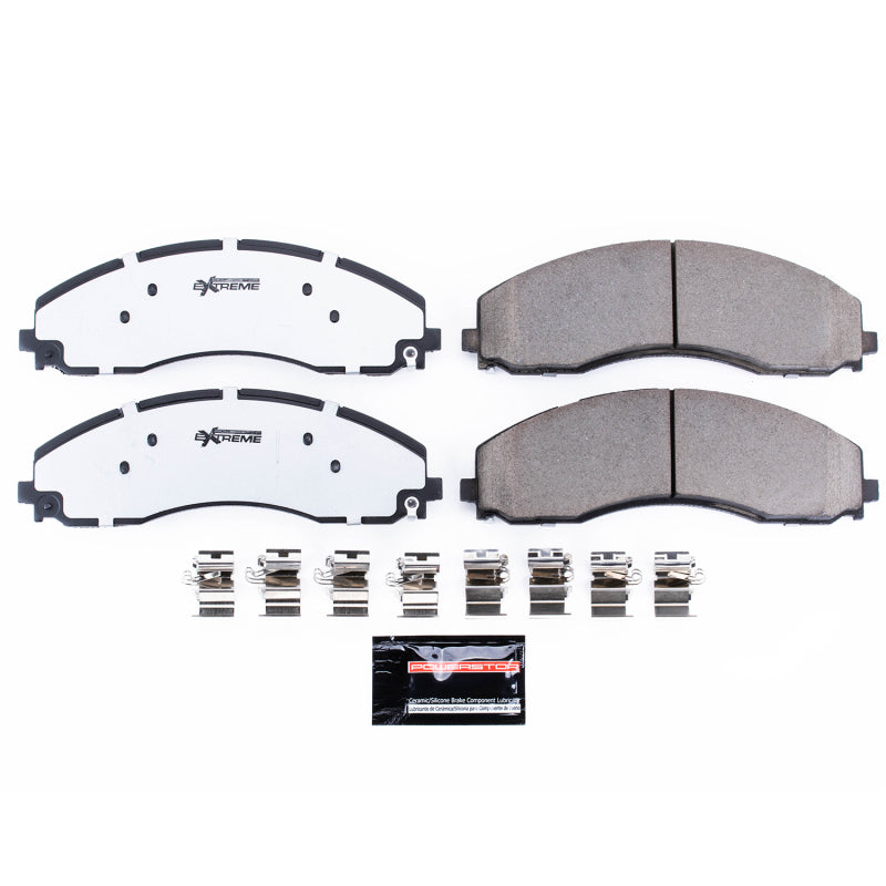 PowerStop Z36-2018A - PSBZ36-2018A - Power Stop 17-19 Ford F-450 Super Duty Rear Z36 Truck & Tow Brake Pads w/Hardware - Shipped in Europe - Tuningsupply.com