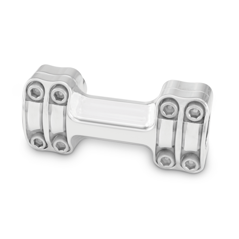 Burly Brand B12-8013C - BURB12-8013C - Burly Brand Reaper Riser Clamp 1-1/2in Tall for 1in Bar, One Piece - Chrome - Shipped in Europe - Tuningsupply.com