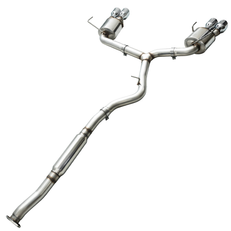 AWE Tuning 3015-42098 - AWE3015-42098 - AWE Tuning 2015+ Subaru WRX VA Sedan Touring Edition Exhaust - Chrome Silver Tips (102mm) - Shipped in Europe - Tuningsupply.com