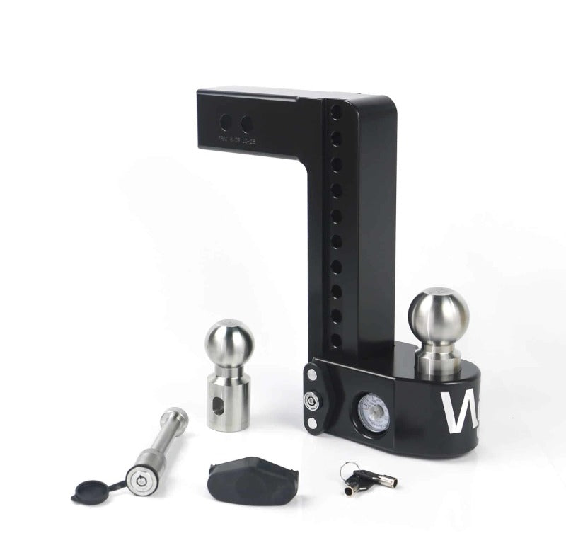 Weigh Safe WS10-2.5-KA-CER-BLA - WEIWS10-2.5-KA-CER-BLA - Weigh Safe 10in Drop Hitch w/Built-in Scale & 2.5in Shank (8K/18.5K GTWR) w/WS05 - Black Cerakote - Shipped in Europe - Tuningsupply.com