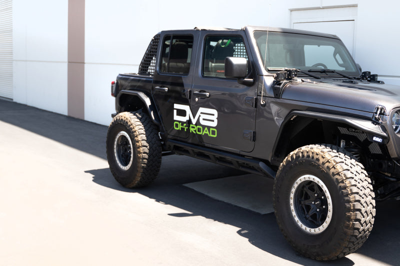 DV8 Offroad - DVESRJL-07 - DV8 Offroad 18-23 Jeep Wrangler JL 4 Door FS-15 Series Rock Sliders - Shipped in Europe - Tuningsupply.com