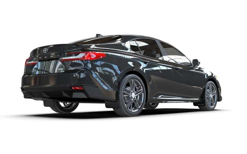 Rally Armor MF133-BAS-BLK - RALMF133-BAS-BLK - Rally Armor 25-26 Toyota Camry Basic Black Mud Flap Black Logo - Shipped in Europe - Tuningsupply.com