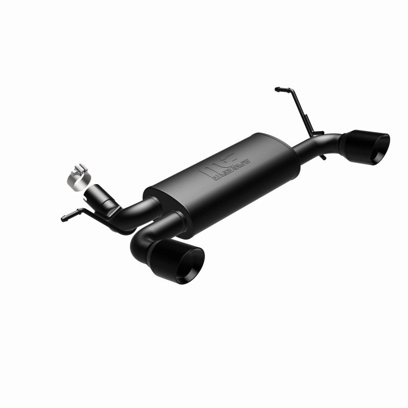 Magnaflow 15160 - MAG15160 - MagnaFlow 07-17 Jeep Wrangler JK 3.8/3.6L Dual Split Rear Exit Black Axle-Back Exhaust - Shipped in Europe - Tuningsupply.com