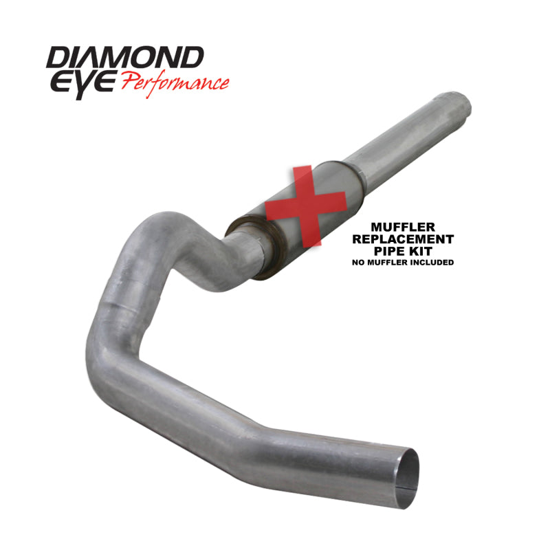 Diamond Eye Performance - DEPK5244A-RP - Diamond Eye KIT 5in Catback MFLR RPLCMENT PIPE Single AL: 2004.5-2007.5 DODGE CUMMINS 600 - Shipped in Europe - Tuningsupply.com