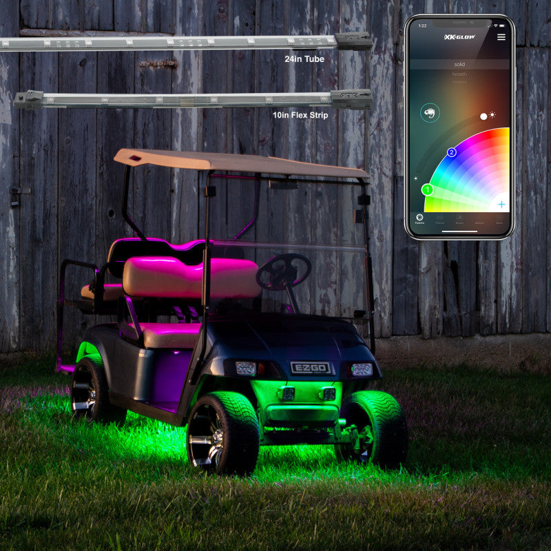 XKGLOW XK-GOLF-STA - XKGXK-GOLF-STA - XK Glow LED Golf Cart Accent Light Kit XKchrome Smartphone App - Shipped in Europe - Tuningsupply.com