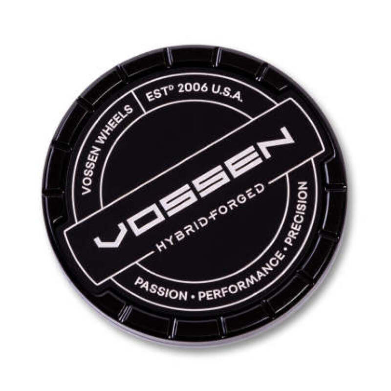 Vossen - VOSCAP-BSC1-LG-HF-BC - Vossen Billet Sport Cap 1.0 - Large - Hybrid Forged - Gloss Black - Shipped in Europe - Tuningsupply.com