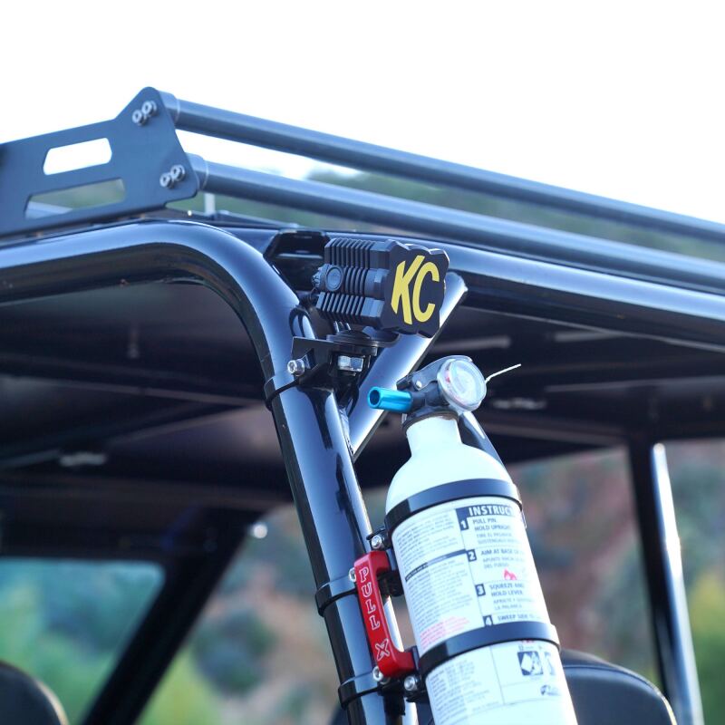 KC HiLiTES - KCL5328 - KC HiLiTES FLEX ERA 1 Single Light Cover ONLY (Black/Yellow KC Logo) - Shipped in Europe - Tuningsupply.com