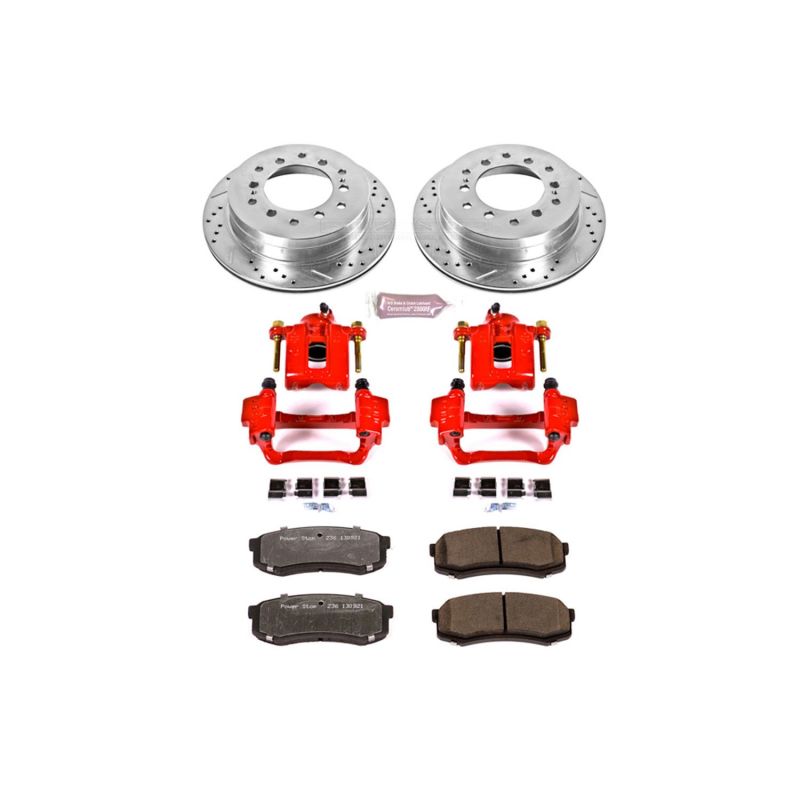 PowerStop KC2405-36 - PSBKC2405-36 - Power Stop 03-09 Lexus GX470 Rear Z36 Truck & Tow Brake Kit w/Calipers - Shipped in Europe - Tuningsupply.com