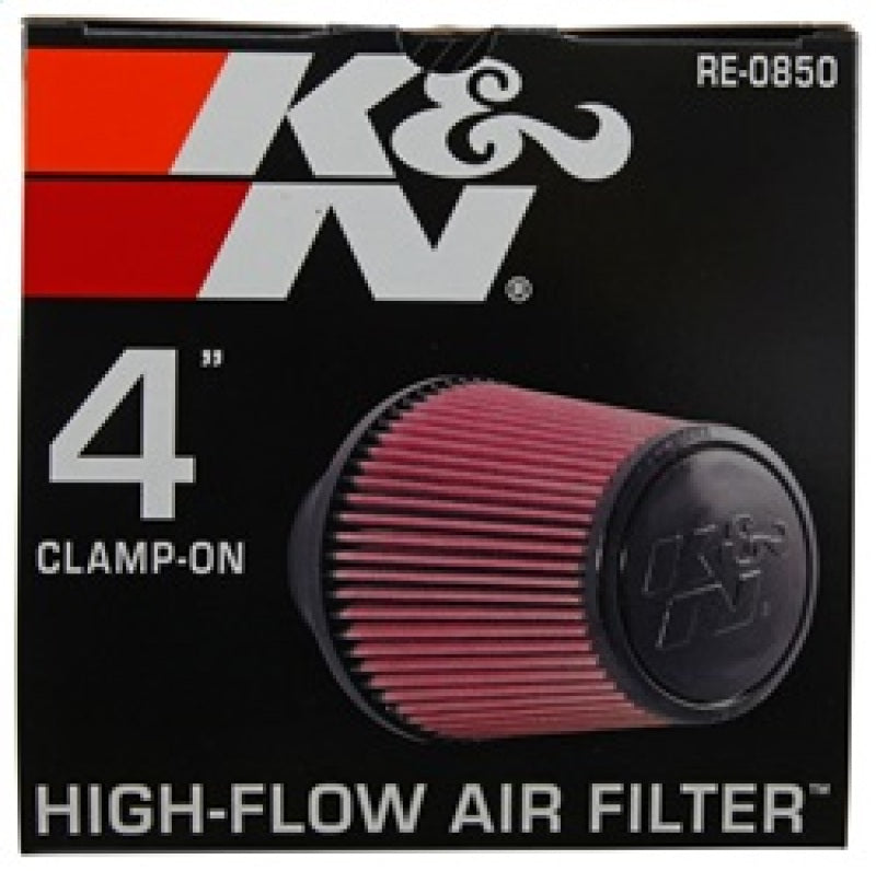 K&N Engineering RE-0850 - KNNRE-0850 - K&N Universal Air Filter (4in. Flange / 6in. Base OD / 4-5/8in. Top OD / 6in. Height) - Shipped in Europe - Tuningsupply.com
