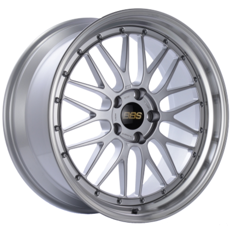 BBS LM086DSPK - BBSLM086DSPK - BBS LM 18x10 5x114.3 ET20 Diamond Silver Center Diamond Cut Lip Wheel - 82mm PFS/Clip Required - Shipped in Europe - Tuningsupply.com