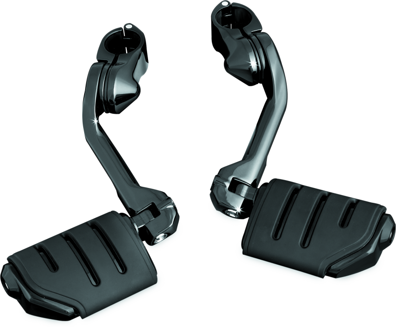 Kuryakyn 7584 - KUR7584 - Kuryakyn Tour Tech Trident Dually 6in Back Arm With 1-1/4in Clamps Black - Shipped in Europe - Tuningsupply.com