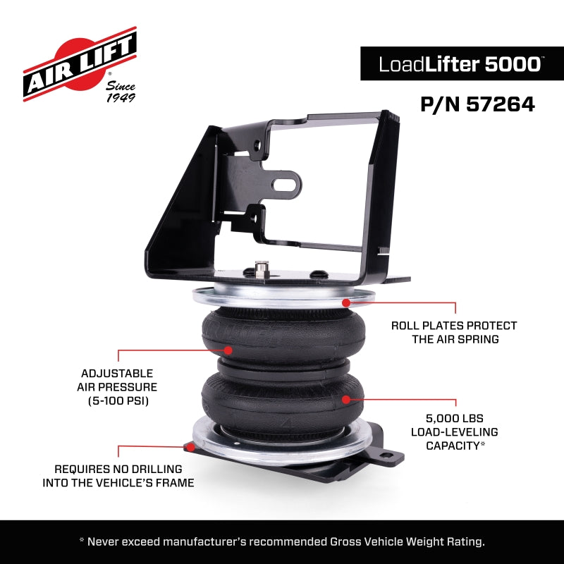 Air Lift - ALF57264 - Air Lift LoadLifter 5000 Air Spring Kit for 23-25 Toyota Sequoia 4WD - Shipped in Europe - Tuningsupply.com
