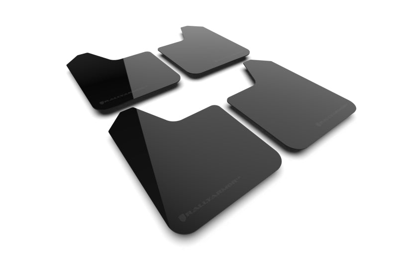 Rally Armor MF12-UR-BLK-MBK - RALMF12-UR-BLK-MBK - Rally Armor Universal UR Black Mud Flap w/ Metallic Black Logo - Shipped in Europe - Tuningsupply.com