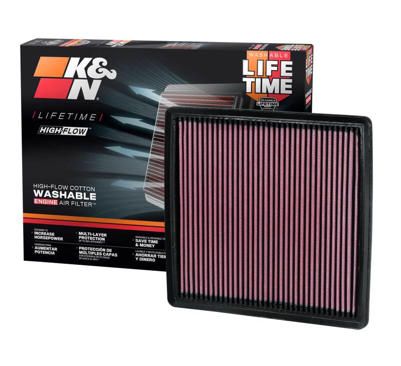 K&N Engineering 33-2385 - KNN33-2385 - K&N 09-13 Ford F150 / 08-13 F250/F350/450/550 SD / 10-13 F150 SVT Raptor Drop In Air Filter - Shipped in Europe - Tuningsupply.com
