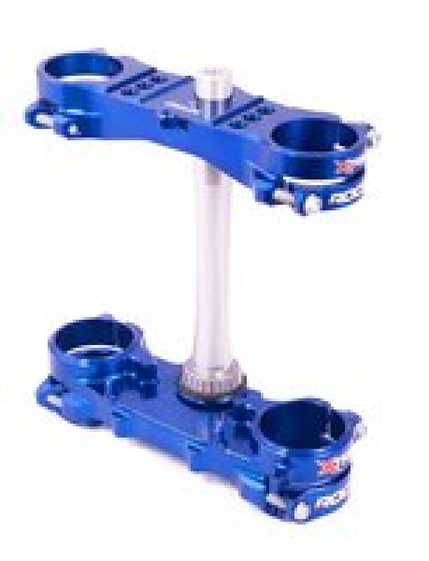 XTrig 501330801301 - XTR501330801301 - XTrig 06+ Yamaha YZ 250 ROCS Tech Triple Clamp 25 mm. Offset M12 - Blue - Shipped in Europe - Tuningsupply.com