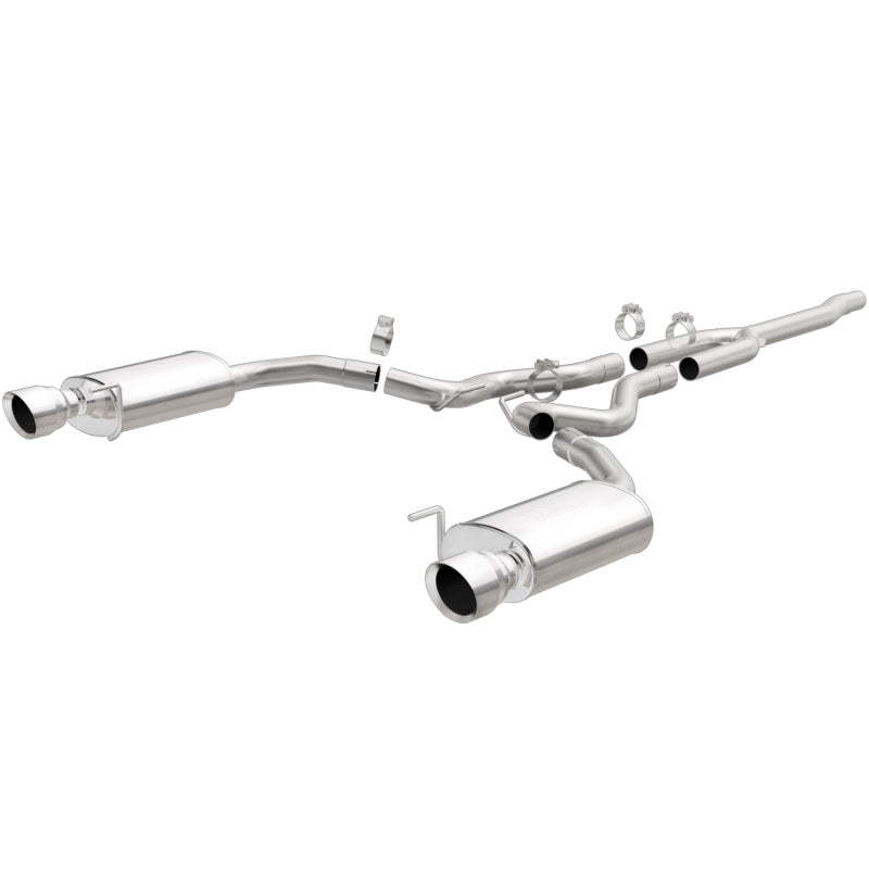 Magnaflow 19097 - MAG19097 - MagnaFlow Cat Back, SS, 2.5in, Street, Dual Split Polished 4.5in Tips 2015 Ford Mustang Ecoboost - Shipped in Europe - Tuningsupply.com