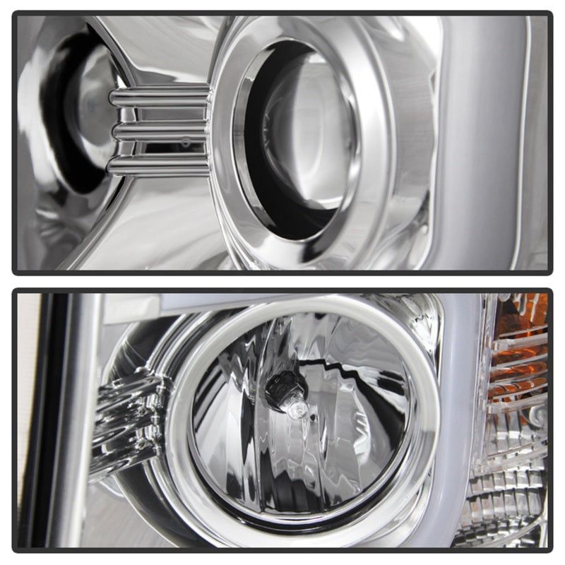 SPYDER 5079480 - SPY5079480 - Spyder Chevy Silverado 1500 14-16 Projector Headlights Light Bar DRL Chrm PRO-YD-CS14-LBDRL-C - Shipped in Europe - Tuningsupply.com