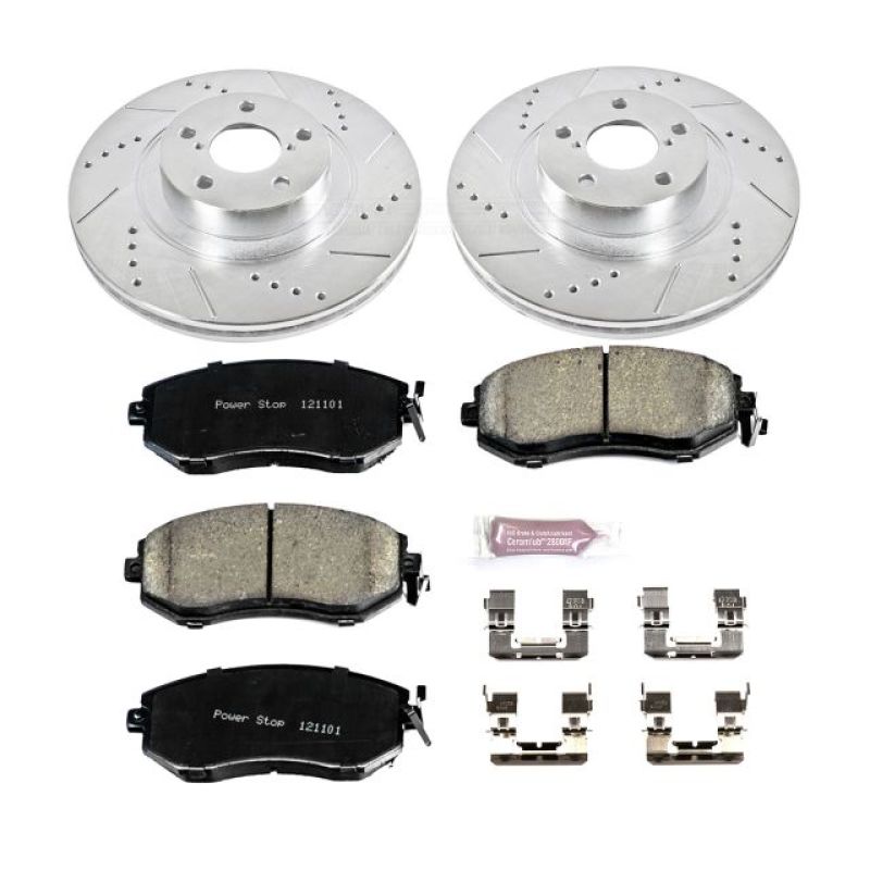 PowerStop K6082 - PSBK6082 - Power Stop 13-16 Scion FR-S Front Z23 Evolution Sport Brake Kit - Shipped in Europe - Tuningsupply.com