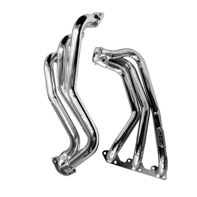 BBK 40500 - BBK40500 - BBK 07-11 Jeep 3.8 V6 Long Tube Exhaust Headers And Y Pipe And Converters - 1-5/8 Silver Ceramic - Shipped in Europe - Tuningsupply.com